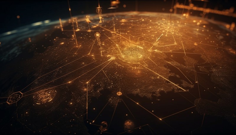 imagen de un mundo coenctado